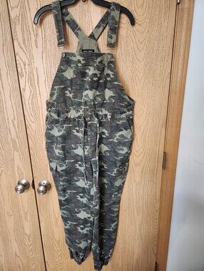 Almost Famous Camo Utility Overalls - Women